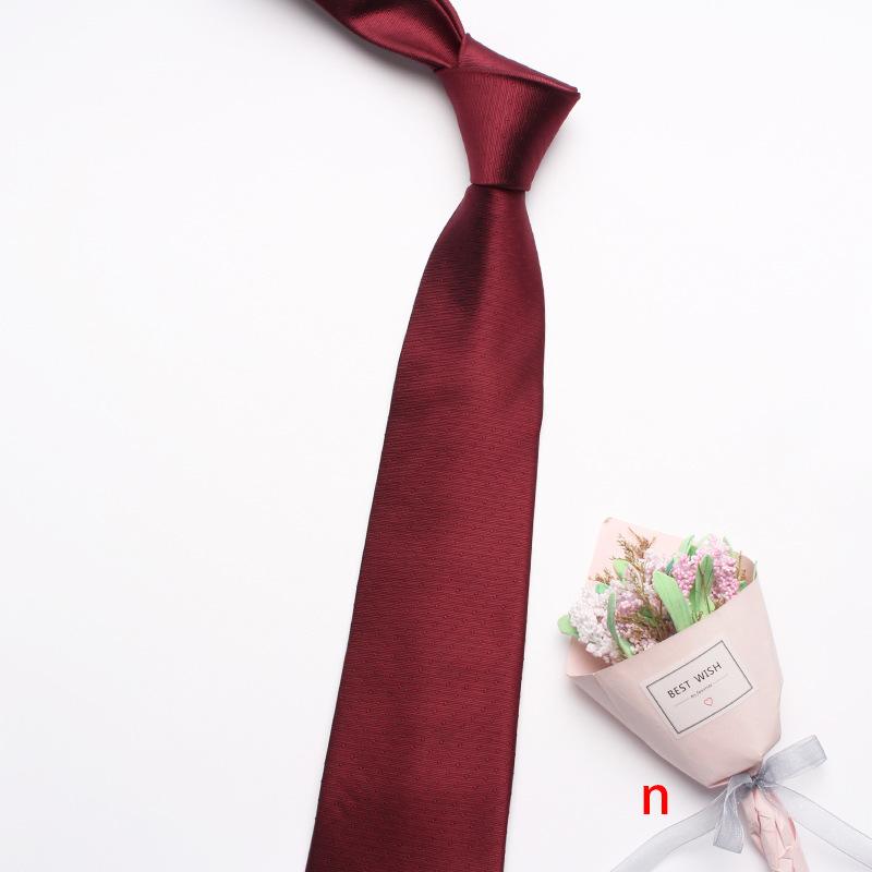 Business Dress Suit Tie Men'S Polyester Red Wedding Tie