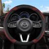 PU Leather for Mazda 2 3 6 Axela Atenza Demio CX-3 CX-4 CX-5 CX5 CX 5 CX-7 CX-9 Car Steering Wheel Cover Auto Accessories