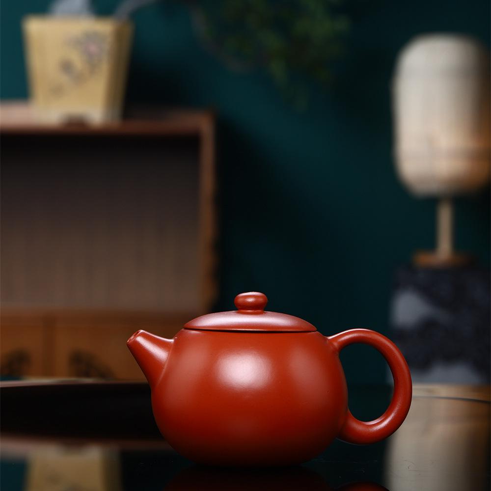 Handmade Yixing Zisha Xi Shi Teapot for Kung Fu Tea Ceremony Red Clay Small Xi Shi 150cc