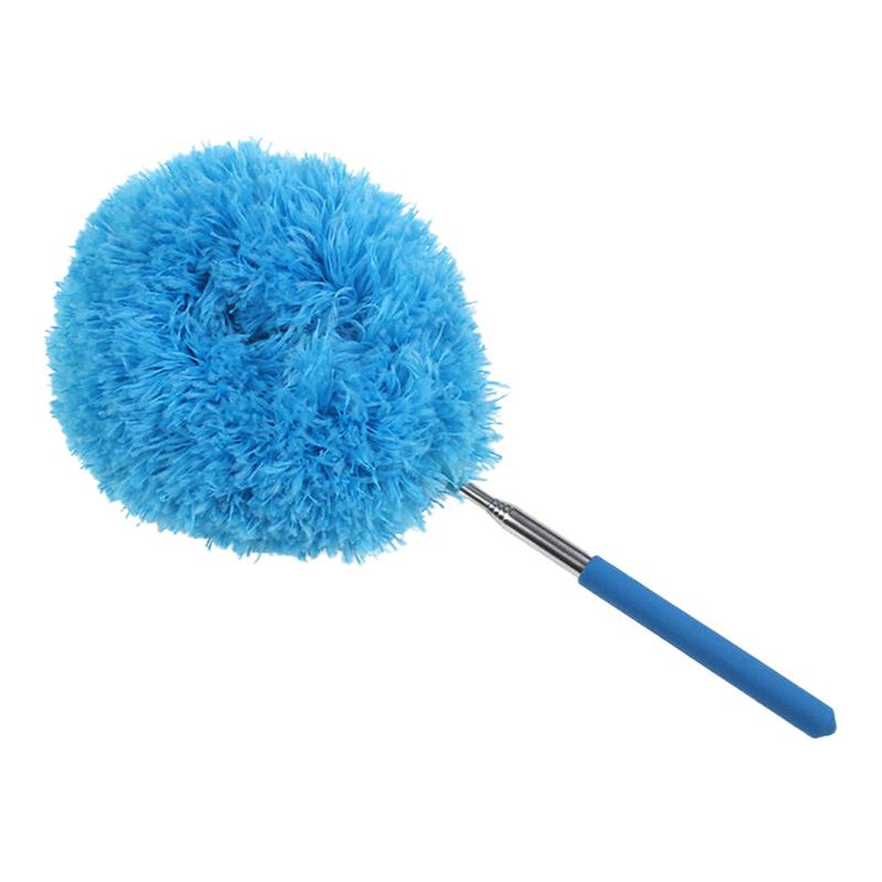 Microfiber Ceiling Fan Duster Extends Up To Long Handle Multi-Purpose Reusable Cleaner Brush For Effortless Cleaning синий