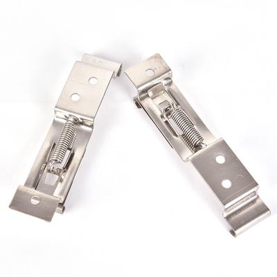 1Pair Car License Plate Frame Holder Trailer Number Plate Clips Spring Loaded
