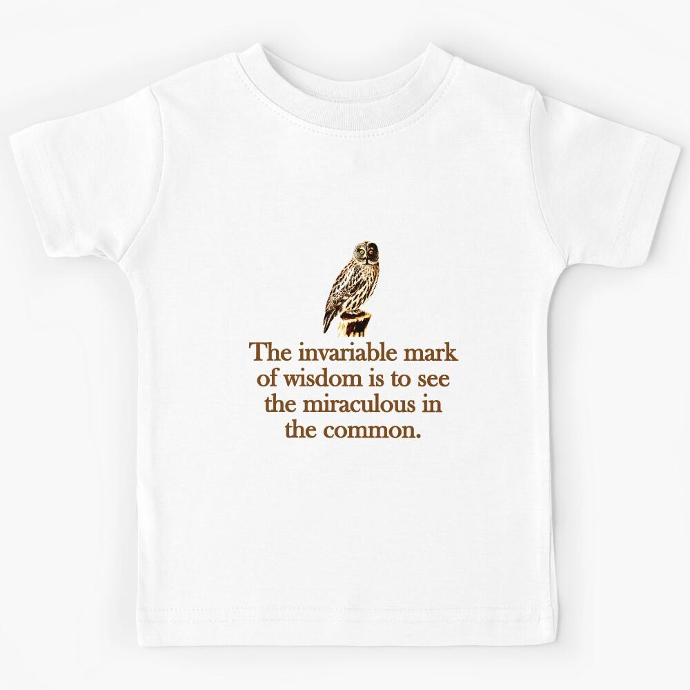 The Invariable Mark Of Wisdom Kids T-Shirt 100