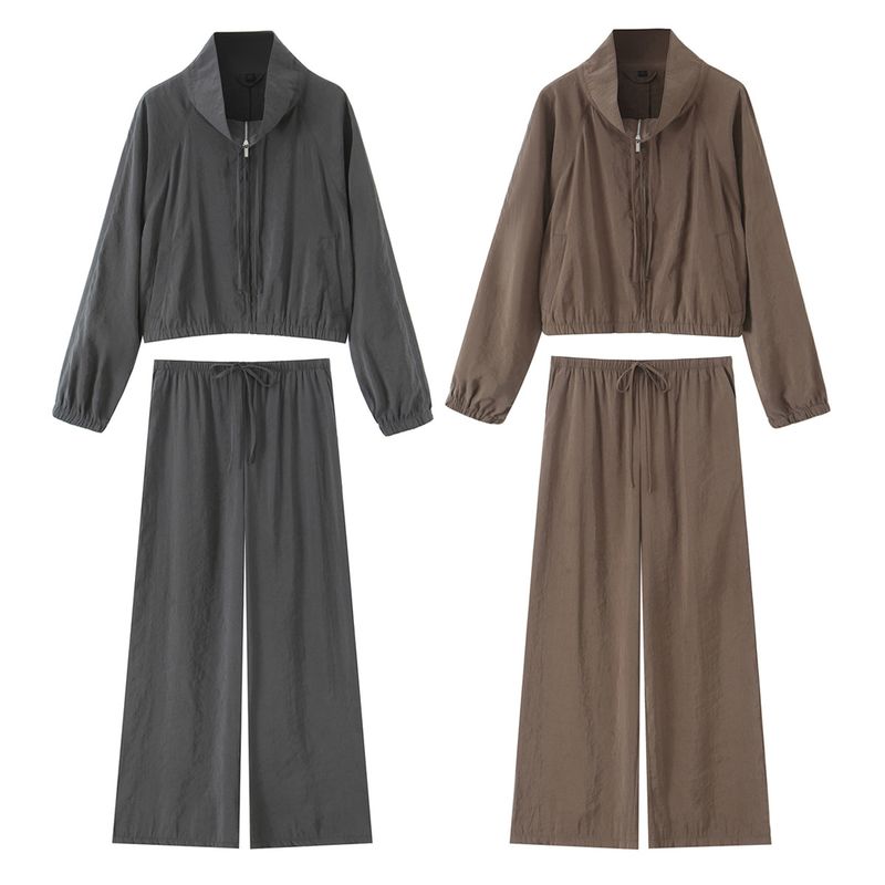 Kaslead New Arrival Women's Clothing Fashion Style Sweater Outwear Casual Wide Leg Pants 5320722 1255449