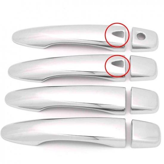 8Pcs For 2014- Nissan X-Trail Qashqai Rogue Exterior Door Handle Cover Trim