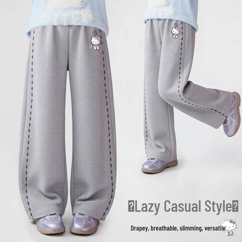 Hello Kitty Girls  Spring Casual Wide-Leg Pants 160