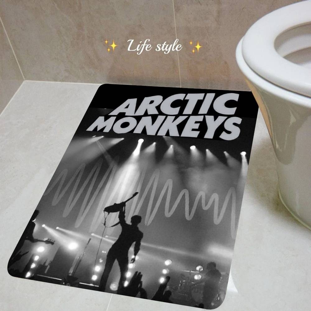 Vintage Arctic Monkeys Rock Band Music Cover Series Art Bath Mat Home Doormat Bathroom-Toilet Mats Bedroom Welcome Doormat