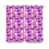 2pcs/set Horror Halloween Window Curtain Bat Spider Pumpkin Ghost Haunted House Home Decor Blackout Polyester Fabric Curtains