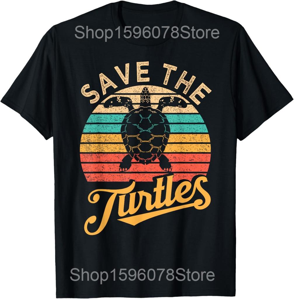 Types of Turtle Wildlife Mountain Meme T Shirts Men Humor Streetwear Tee Shirt Short Sleeve Unisex Types of Turtle Clothing