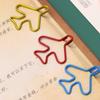 10pcs Clip-on Airplane Paper Clip Index Bookmark Creative Bookmark Clip Metal Paper Clips  School