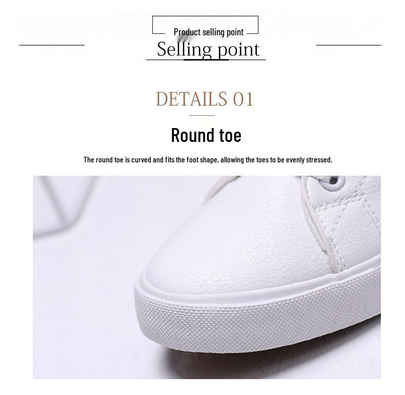 Korean-Style White Unisex Sneakers: 2025 Flat Sport Shoes for Teens, Students & Couples