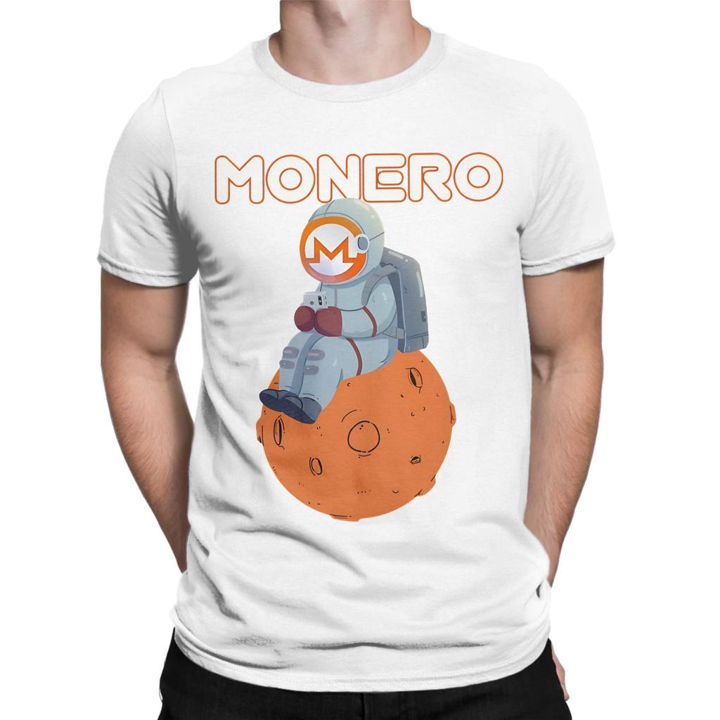 Moon Unisex Planet Monero Xmr Crypto Novelty 100 Cotton Tshirt Monero Xmr Tops Tees For Unisex