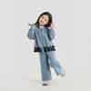 Korean Style Girls' Casual Hooded Sweatshirt & Pants Set - Spring/Autumn Fashion