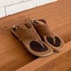 Sheepskin Korean Version Niche Toe Sandals Women's Summer Toe Open Toe Cool Slippers Wear Maillard Flip-flops Women's Shoes