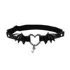 Spicy Girl Gothic Wings Garter Leg Strap with Heart Accent