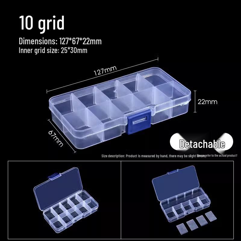 

Съемный многосекционный ящик для хранения электронных компонентов и мелких деталей