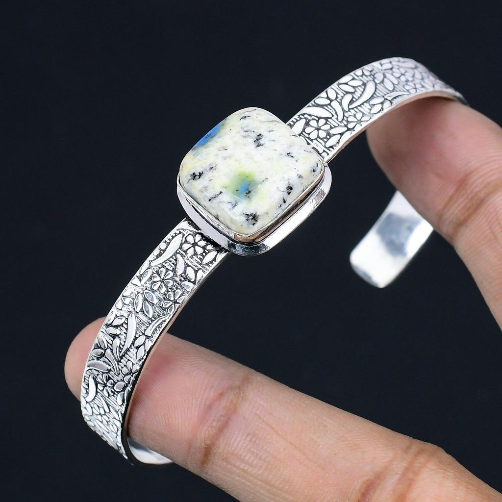 Sterlingsilber K2 Jaspis Edelstein Geburtstag Schwester Jubiläum Armreif Schmuck