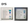 Sea Glass Picture Frame Wooden Photo Frame with Colorful Sea Glass Frame Sea Glass Poem Framed Artwork Ornament for Home Decor