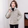 Mouou 2025 Mid-Aged Women's Short Padded Winter Coat