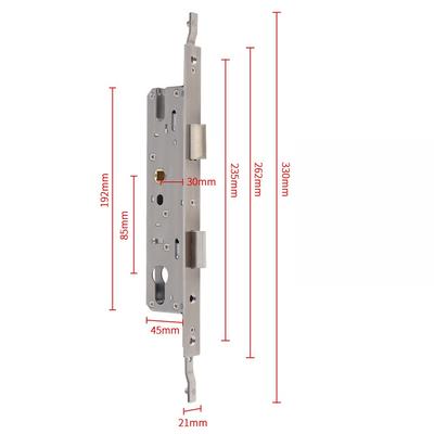 8520/8525/8530/8535 Aluminum Door Lock Universal Stainless Steel Exterior Door Lock Anti-theft Hardware Frame Mortise Lock Hotel