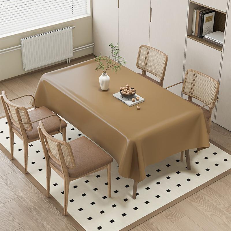 Tablecloth with 100% Waterproof Rectangle PVC Table Cloth Wipe Clean Table Cover for Dining Party Camping Outdoor