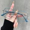 Blue Light Blocking Glasses Fashion High-end Men Optical Clear Glasses Black Oversized Square Frame Eyeglasses Women Eyewear