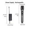 Rechargeable Wireless Microphone System for Karaoke, Speeches, and Parties