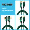 USB Type-C To C Cable PD 240W Fast Charging Cable for Game Switches Laptop Notebook Phone Charger Cord 480Mbps