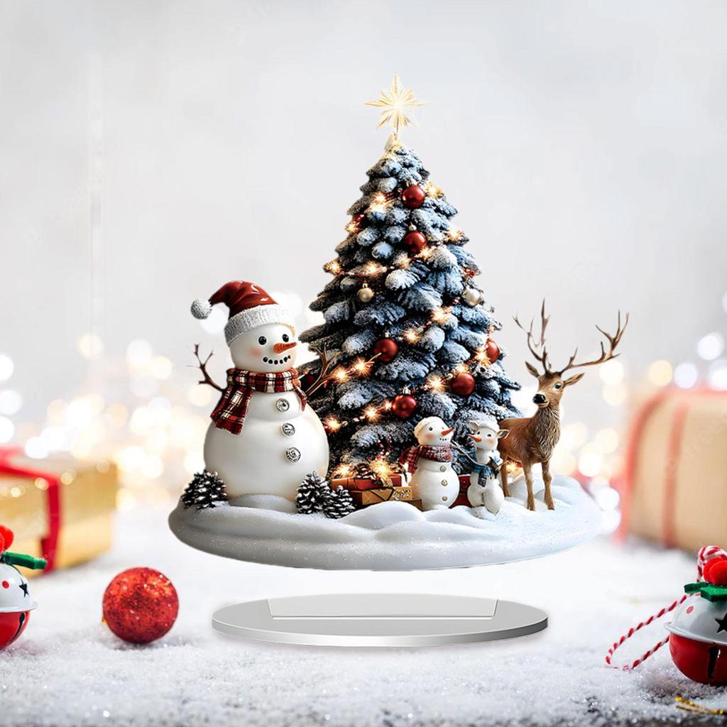 2D Christmas Decoration Souvenir Artwork for Bedroom Living Room Tabletop