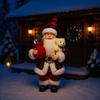 Fine Santa Claus Standing Figurine Christmas Decoration For Window Display Home Ornament