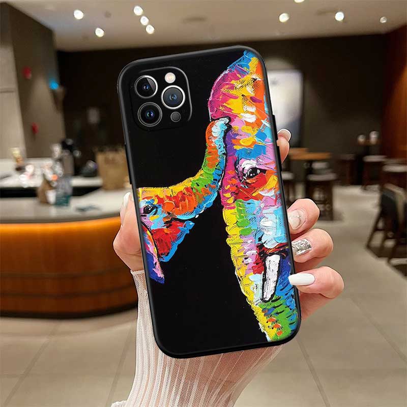 RE5 Animal Elephant New High-End Shell Phone Case for OPPO A3 Pro A72 A74 A76 A77 A77S A78 A79 A94 A95 A18 A40M A58