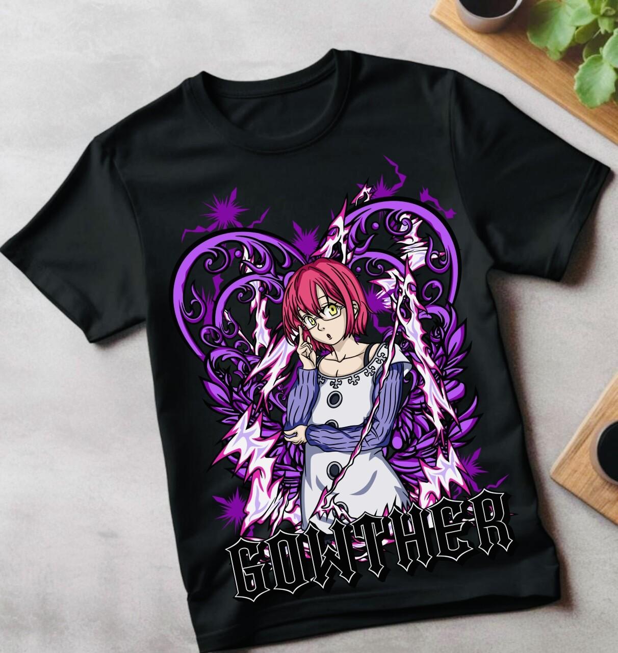 Gowther Seven Deadly Sins T-Shirt Mens Womens Tees Top Seven Deadl Shirt Meliodas Ban Kawaii Shirt S
