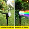 1500mAh Outdoor Solar Lichter 10 Led Wasserdichte Bunte Solar Rasen Licht Wand Lampe 7 Farben RGB Landschaft Scheinwerfer