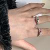 Adjustable Open Unique Ring With Multicolored Zircon Stones Perfect For Stylish Women Accessories