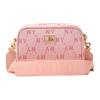 New MLB New York Yankees Polyester Camera Bags Combo Bag Shoulder Bag Crossbody Bag Regular Women's Pink 7ACRMDA4N-50PKL