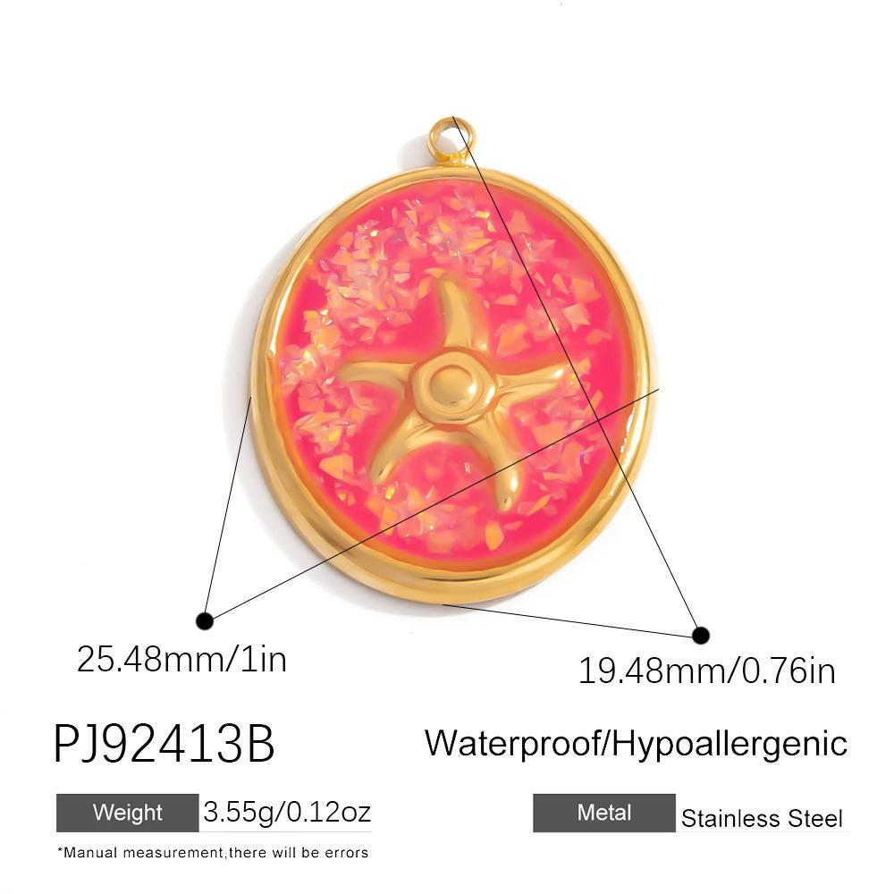 Stainless Steel DIY Jewelry Accessories Cartoon Enamel Pendant for Bracelets and Necklaces