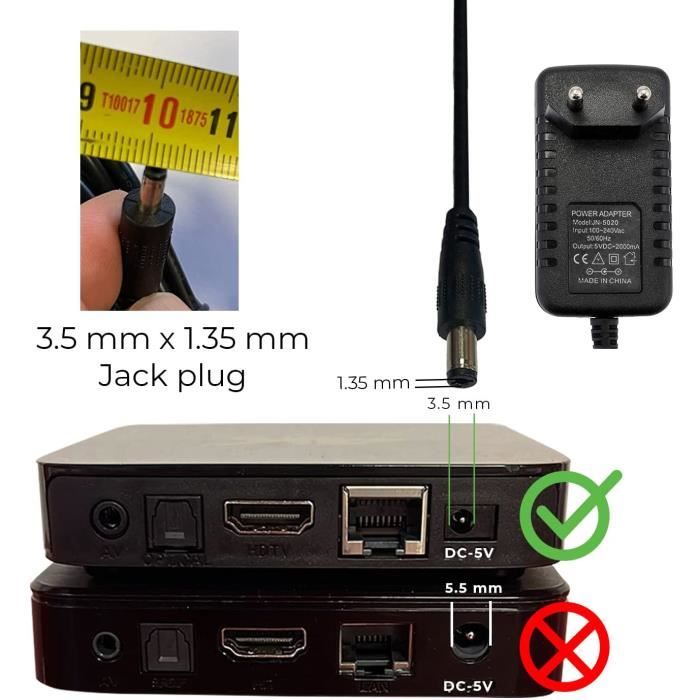 Zasilacz Uniwersalny 5V 2A DC, AC 100-240V 50/60Hz, Adapter, Zasilacz wtyczkowy/Długość kabla 115cm