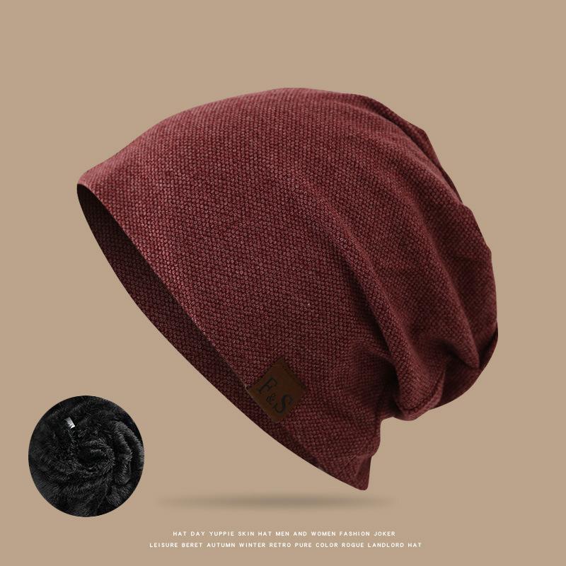 

Fashionable Casual Loose Hats For Men And Women In Winter One Size винний