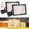 MEIKEE [Set of 2, 100W Warm White LED Floodlights] LED Work Lights, Sign Lights, 2700K, 10,000LM, Energy-Saving, High Brightness, Heavy Rainproof, IP6