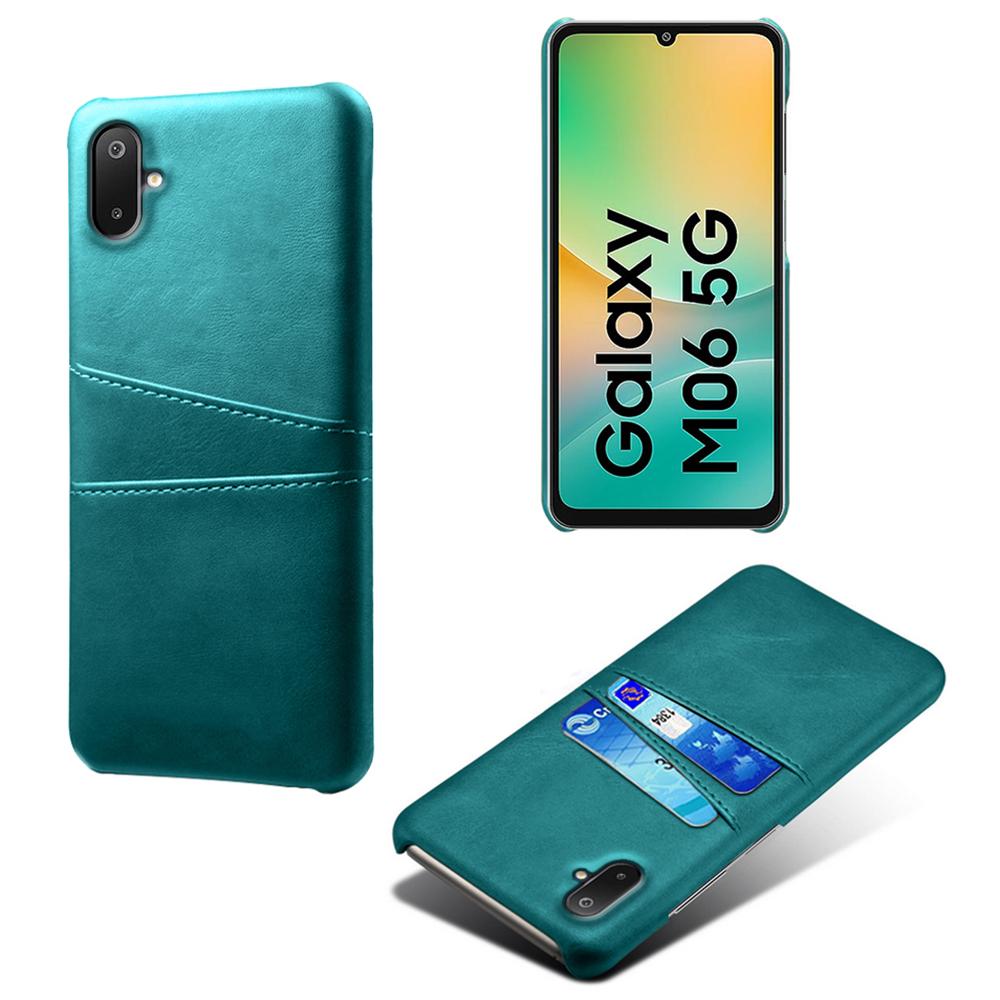 For Samsung Galaxy A06 5G/M06 5G Case Dual Card Slots PU Leather + Hard PC Phone Cover