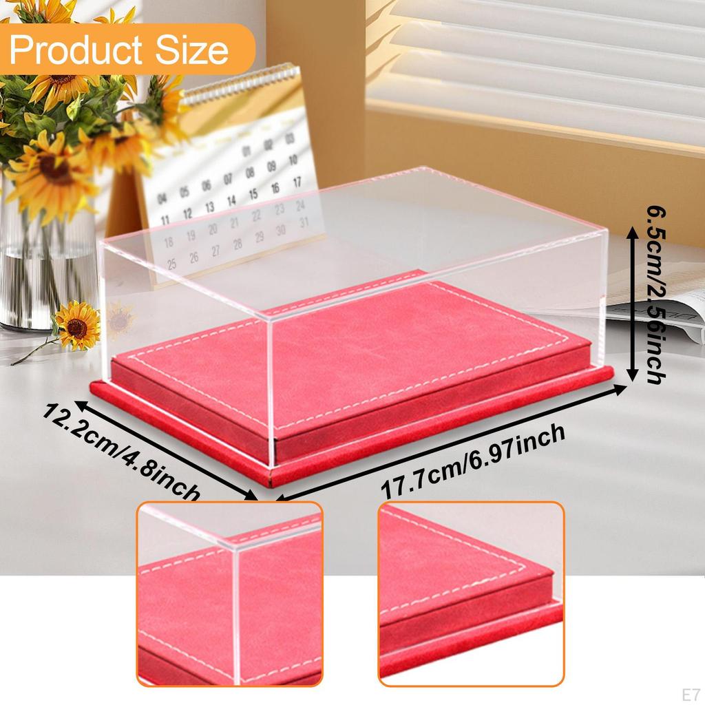 Acrylic Model Car Display Case Storage Box 1/64 Protection Organizer Transparent for