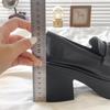 French Heightening Loafers Women's 2025 Autumn New Retro British Versatile Thick-soled Thick-heeled Mary Jane Small Leather Shoes