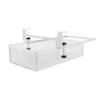 Under Desk Drawer Slide Out No Drill Metal Under Table Storage Shelf Tray Basket Organizer for Home Workplace Cabinet