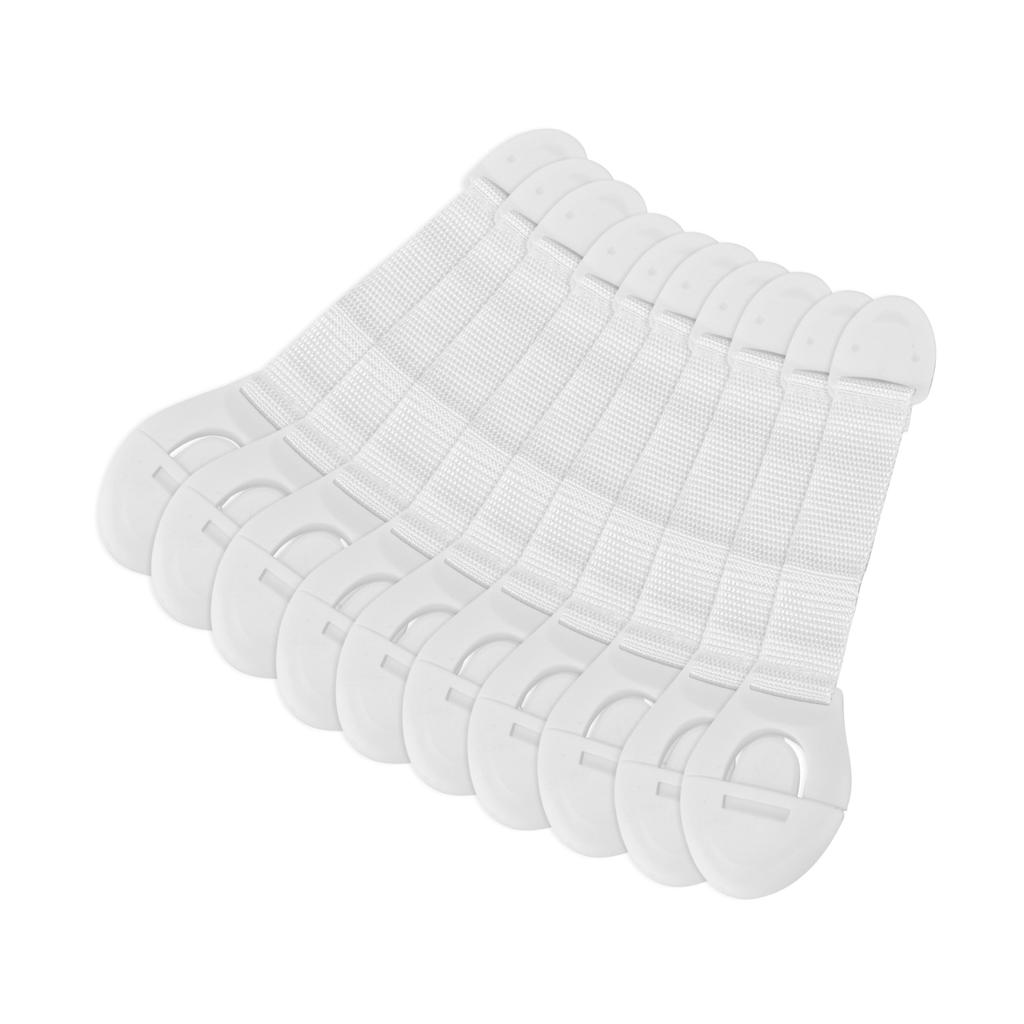 Child Safety Strap Locks Strong Adhesive Adjustable Length Safety Locks for Refrigerator Toilet Cabinet Drawer Door