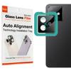 IMAK For Honor X60 GT 5G Tempered Glass Camera Lens Protector with Self Positioning Frame (Black Version)