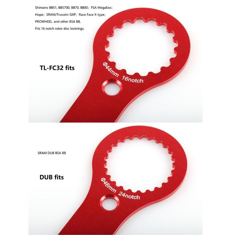 Durability Multipurpose Bike Bottom Brackets Wrenches Compacts Bike Repair Tool for Professional Maintenance
