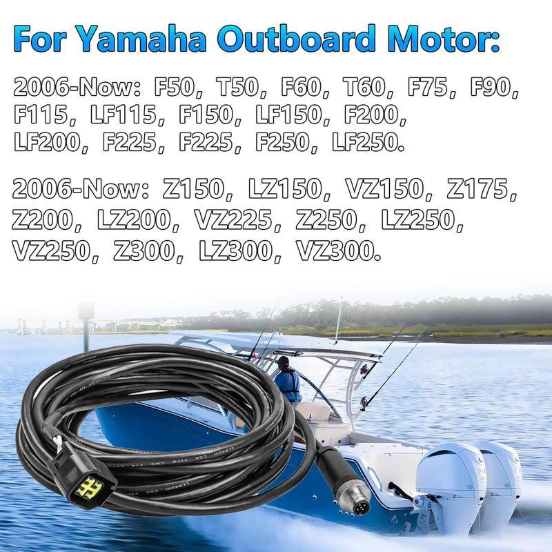 Engine Interface Cable NMEA2000 Connection with T Connector for Yamaha Outboard 2006 & Newer, Replace # 000-0120-37, 3004.6865-4