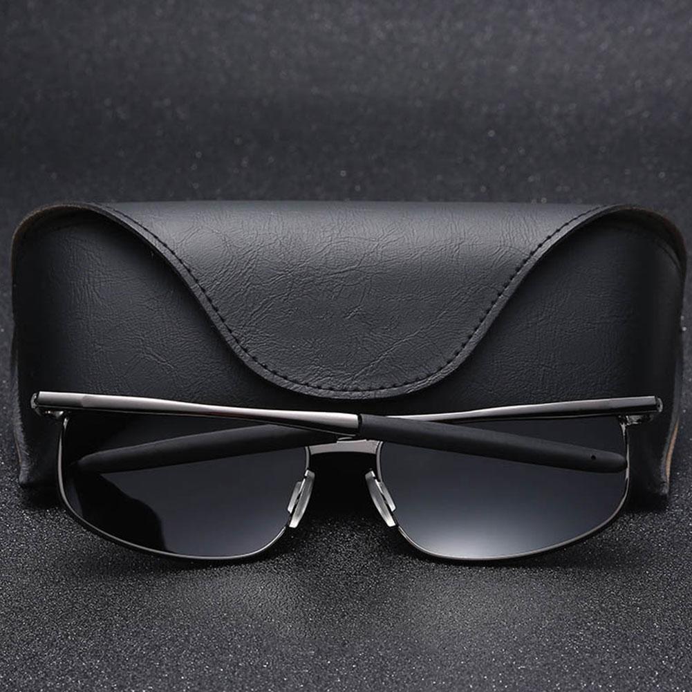 Men Metallic Polarized Metal Sunglasses Male Square Frame Classic Driving Shades Sun glasses