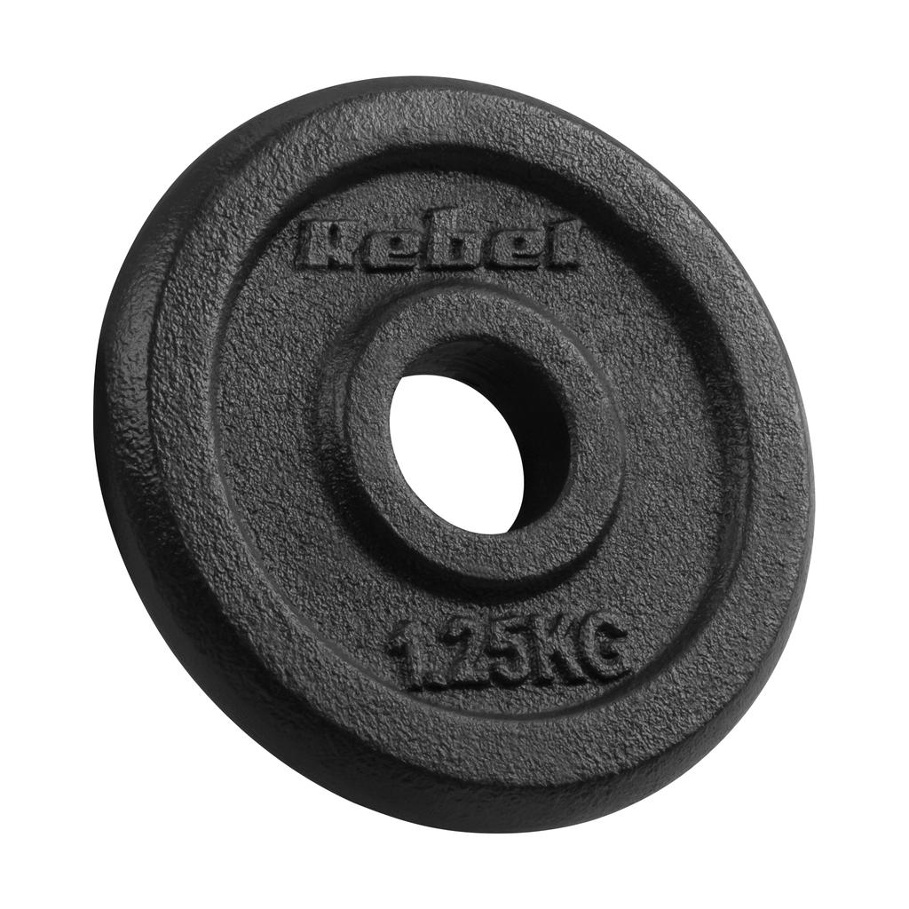 Cast Iron Weight Set 4X1.25Kg 6Kg Hole 31Mm Classic Plate Rebel
