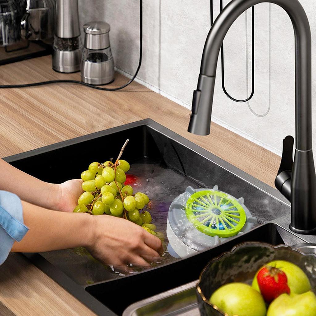 Fruchtreiniger Schüssel Tragbare Fruchtwaschschüssel Elektrischer Lebensmittelreiniger Automatische Reinigungsmaschine zum Waschen, Abtropfen von Fleisch