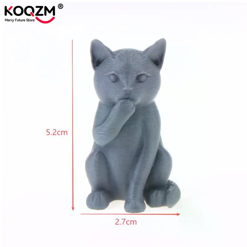 Three Not Cat Wisdom Ornament Set Minimalist Cat Sculpture With Covered Ears Mouth Eyes Creative Home Desk Decor For Cat Lovers